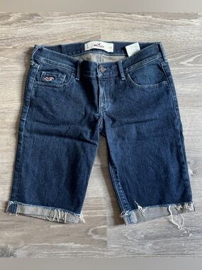 Hollister Dark Indigo Denim Shorts